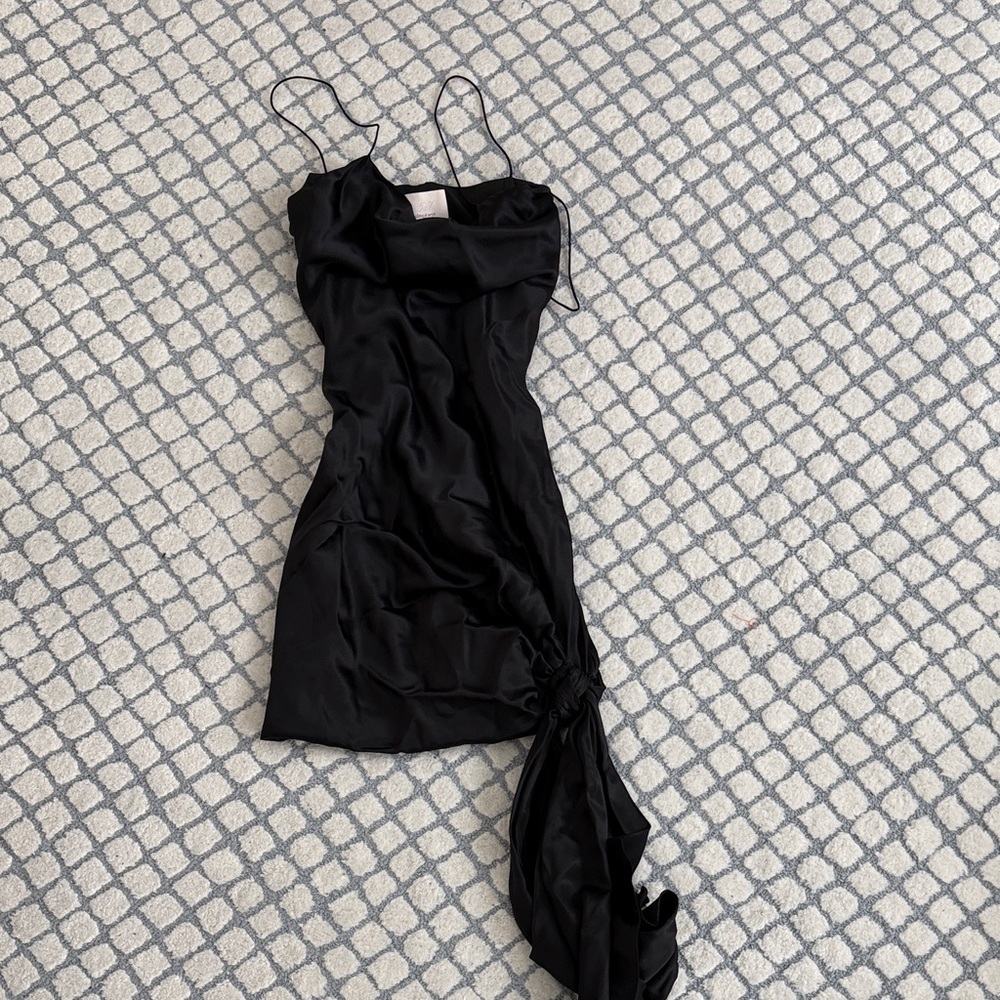 Cinq a Sept Black Asymmetrical Dress